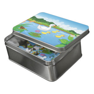 Kids Spring Duck Pond Jigsaw Puzzle