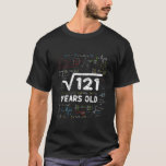 Kids Square Root Of 121 11th Birthday Gifts Math 1 T-Shirt<br><div class="desc">Birthday present funny outfit for kids, boys, girls, daughter, niece, nephew or any boy or girl celebrating his/her 11th on bday, christmas, halloween, mothers day, fathers day. Perfect gift idea is a great funny math, nerd or a mathematic, physics or science freak with a cool sarcastic humor. Regardless of whether...</div>