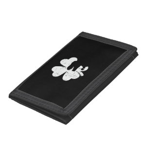 Kids St Patricks Day Dino Shamrock Saint Paddys Tr Tri-fold Wallet