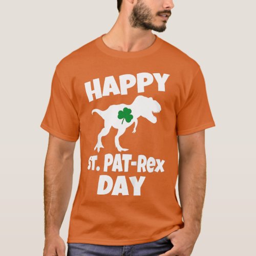 Kids St Patricks Day  Dinosaur Rex Funny oddler Gi T_Shirt