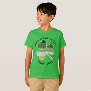 Kids St. Patrick's Day Distressed Irish Shamrock T-Shirt