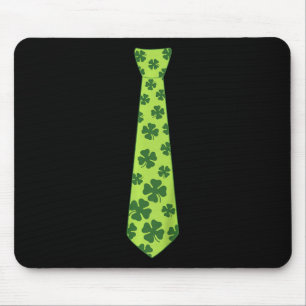 Kids St Patricks Day Irish Clover Tie Shamrock Tod Mouse Pad