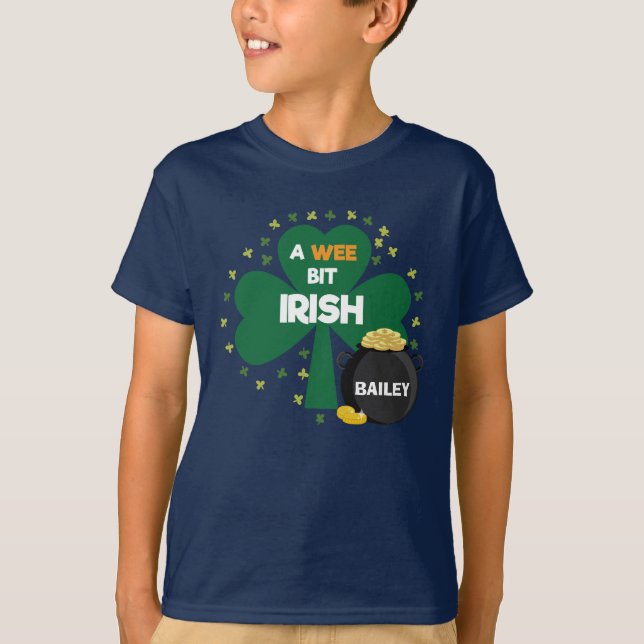 kids st patricks day shirts | funny personalized (Front)
