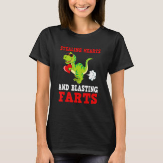 Kids Stealing Hearts And Blasting Farts Rex Cute T T-Shirt