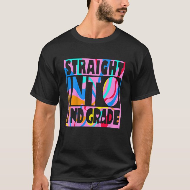 Kids Straight into 2nd grid Student schoolgirl T-Shirt (Front)