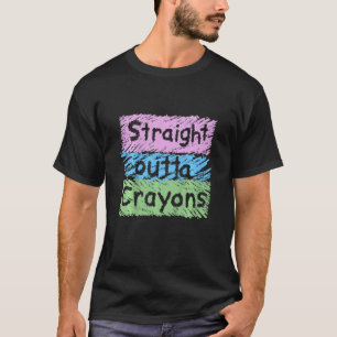 Kids Straight Out Of Crayons T-Shirt