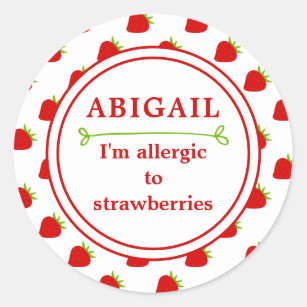 Strawberry Allergy  Strawberry  Gifts on Zazzle