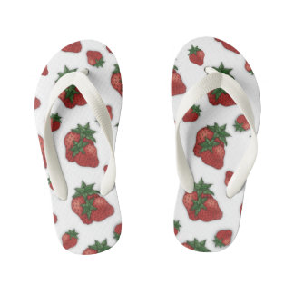 Kids Strawberry Flip Flops