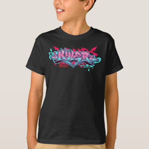 Kids Streetwear Kyler Graffiti T_Shirt