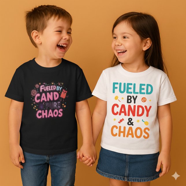 Kids Sugar Powered Tee | Fueled by Candy & Chaos (Fueled by Candy & Chaos Kids Tee)