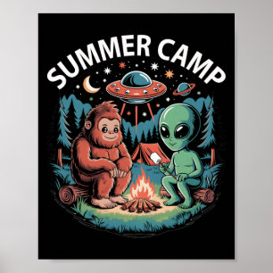 Kids summer camp alien ufo director crew host poster