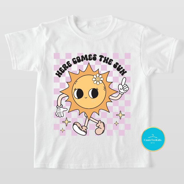 Kids Summer Shirt | Here Comes The Sun T-Shirt (Creator Uploaded)