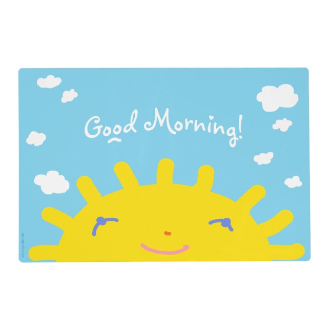 Kid's Sunny Day Placemat (Front)