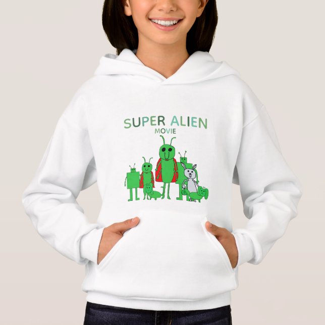 Kids' Super Alien Movie Sweatshirt w/Cast (Front)