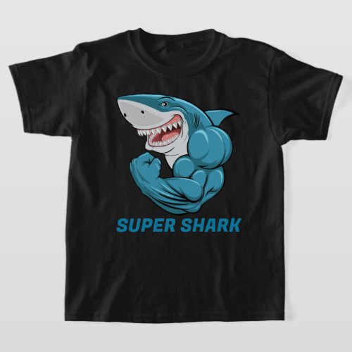 Kids Super Shark T_Shirt