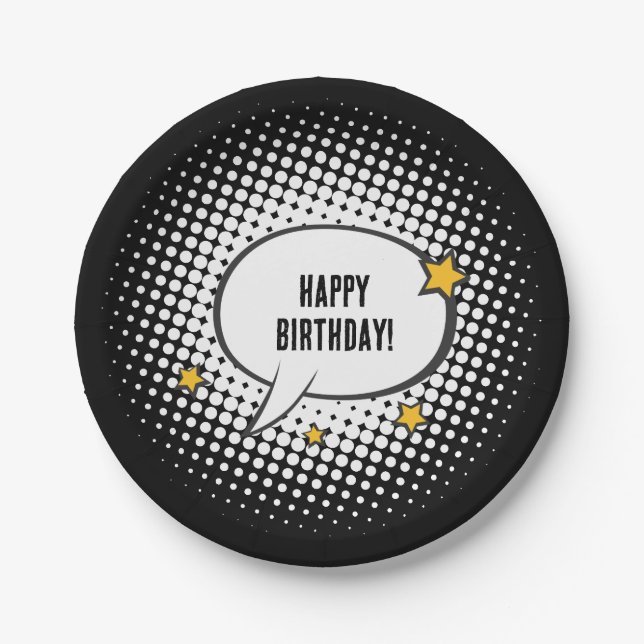 Kids Superhero Cartoon Movie Party  Paper Plates (Front)