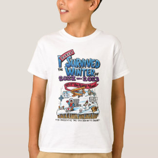 Kids T:  I Barely Survived the Winter of 2022-23 T-Shirt