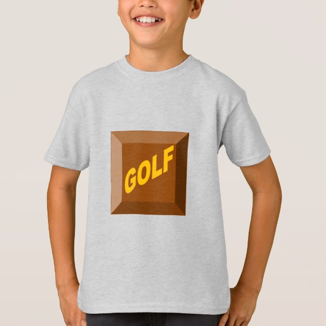 Kids  T-Shirt  ash  CHOCOLAT  GOLF  (Front)