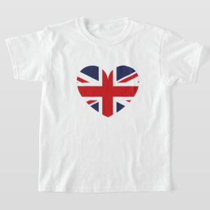 Kids T-shirt-British Flag Heart T-Shirt
