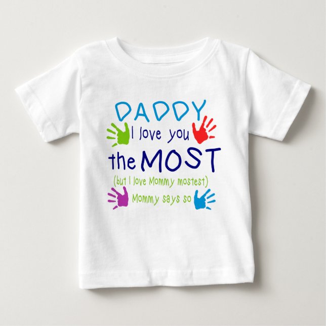 Kid's T Shirt Daddy I love you (Front)