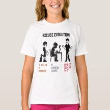 Kids T-shirt."Excuse Evolution” funny -unisex.