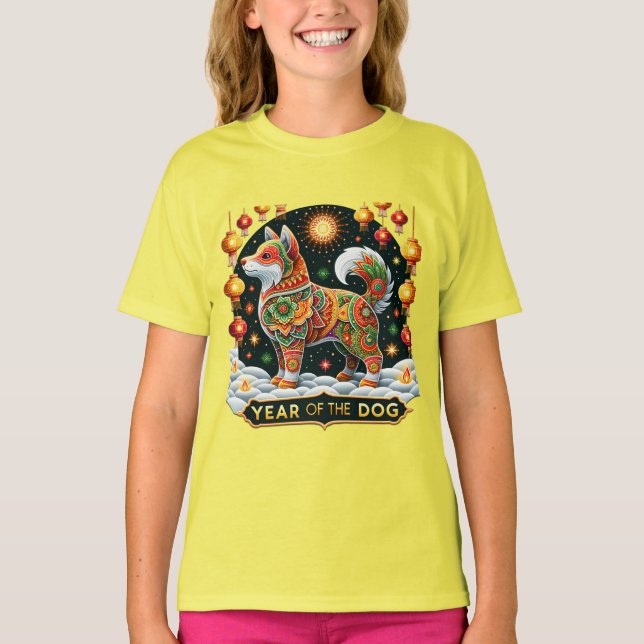 Kids' T-Shirt for Year of the Dog – Celebrate Loya (Front)