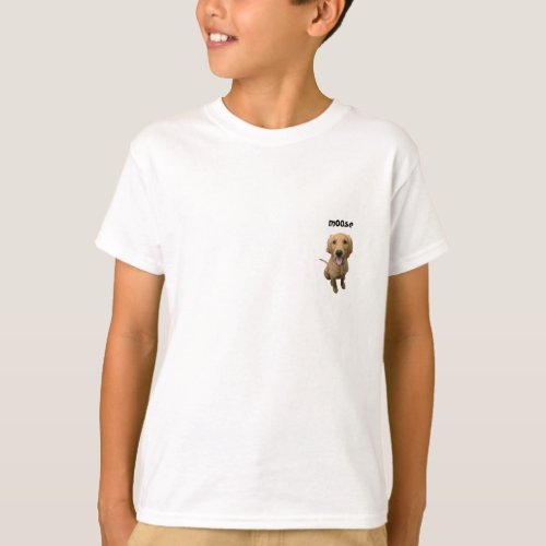 Kids T_shirt _ Golden Retriever Puppy