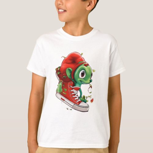 Kids t_shirtgreen kidney shose Fun style  T_Shirt