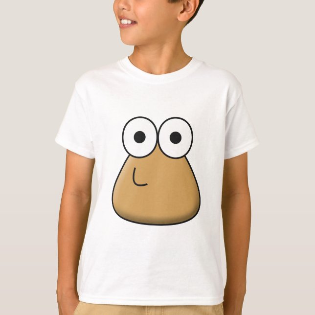 Kids' T-shirt - Happy Baby Pou (Front)