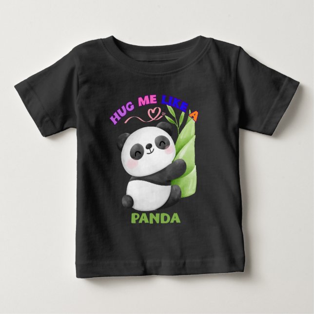 Kids' T-Shirt – Hug Me Like a Panda 🐼 (Front)
