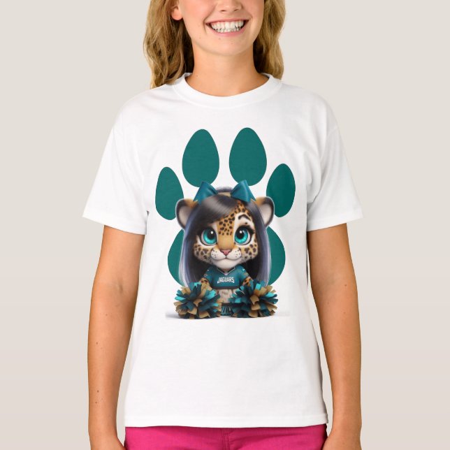 Kids T-Shirt Jacksonville Jaguars CUBS Cheerleader (Front)