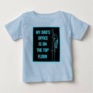 Kids T-shirt, My dad’s office is on the top floor