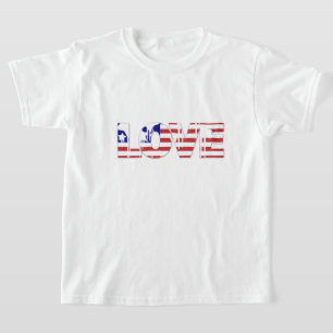 Kids T-Shirt Patriotic Love