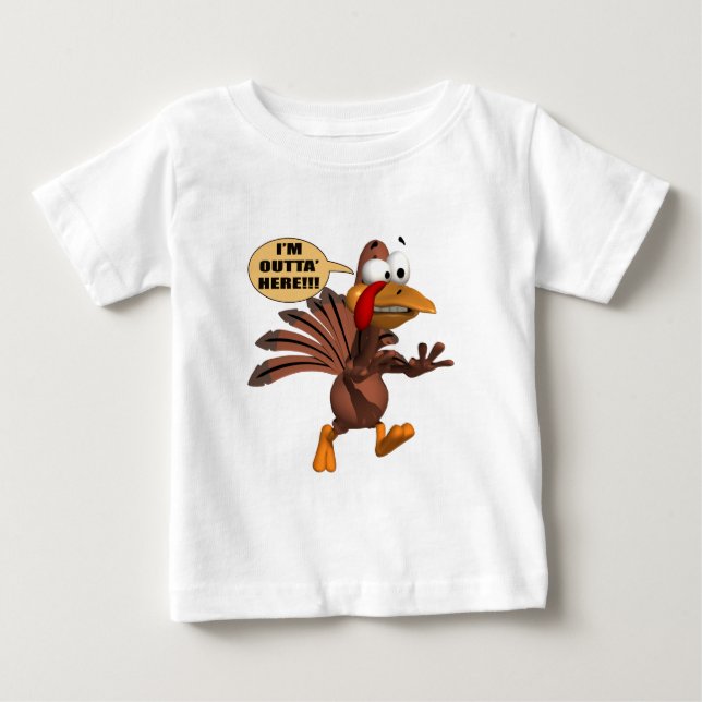 Kids T-Shirt - Running For Cover Turkey (Front)