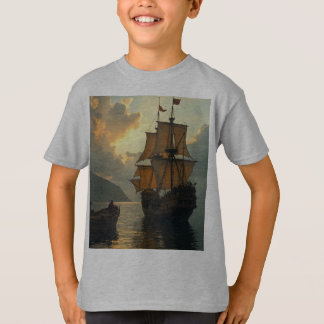 Kids t-shirt suitable for Columbus Day