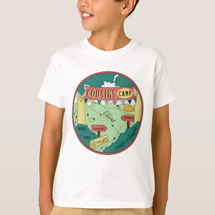 Boy's Camping ShirtPersonalized Children's T-Shirt