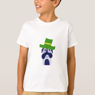 kids T-Shirt with a dog in green hat