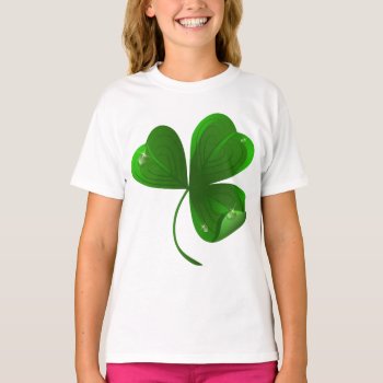 Kids T-shirt With Shamrock by Taniastore at Zazzle