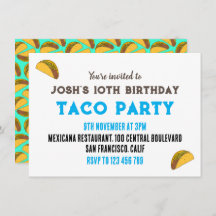 Kids Taco Night Birthday Party
