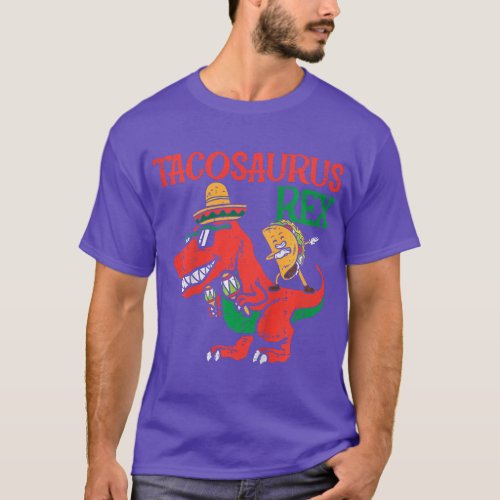 Kids Tacosaurus Rex Dab Taco Funny Cinco De Mayo K T_Shirt