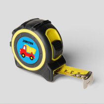 Kid's tape measure with cute dump truck drawing