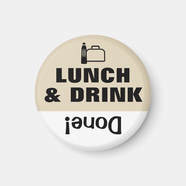 Kid's Task Chore List Reminder Magnet Pack Lunch (Front)