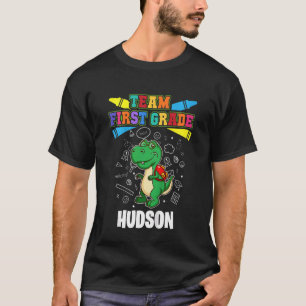 Kids Team First Grade  Hudson  Personalized T-Shirt