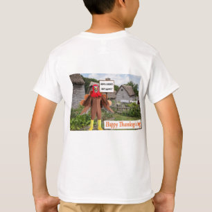 kids tee.  Happy Thanksgiving.  Cheetah turkey T-Shirt