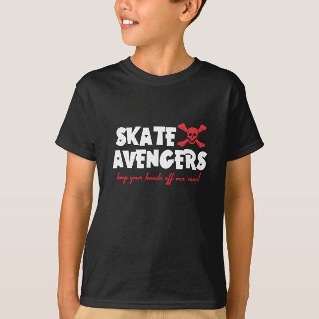 KIDS TEE - Skate Avengers - dark (Front)