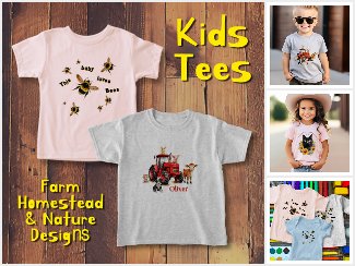 Kids Tees, Farm and Nature Themes