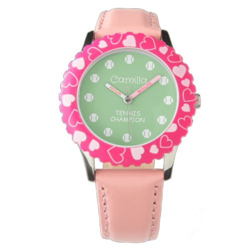 Kid's tennis ball sports watch gift for small girl