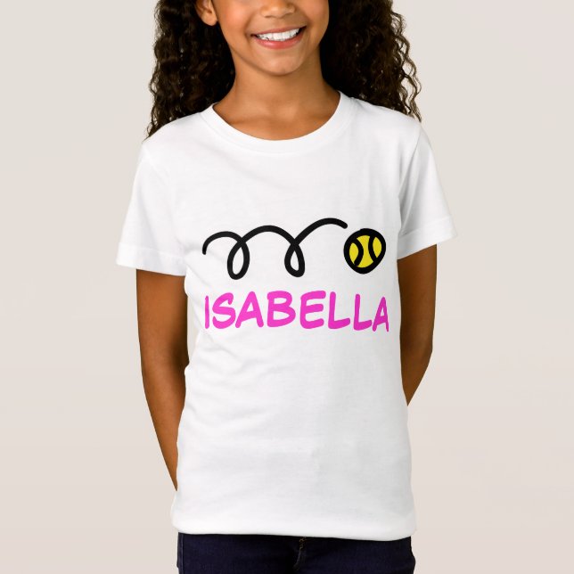 Kids tennis clothing | Personalized name t-shirt (Front)
