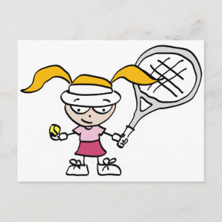 Kid's tennis postcards
