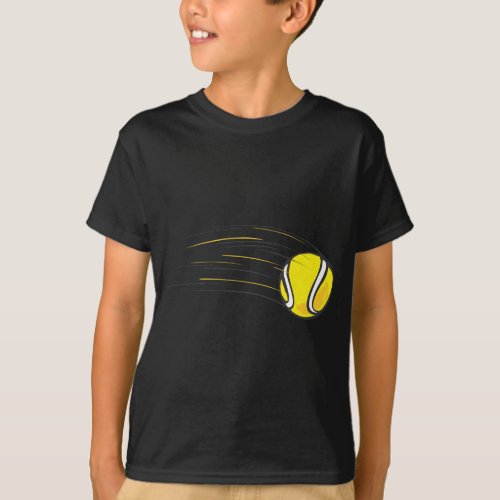 Kids Tennis Shirts _ Flying Tennis Ball Kids Shirt